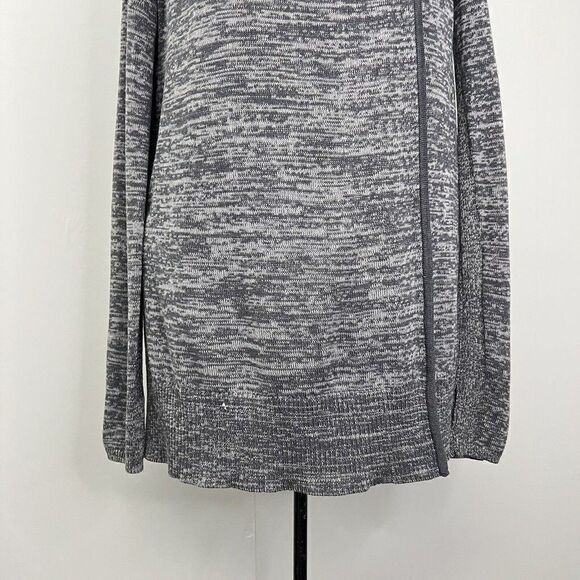 Lululemon Peace of Mind Wrap Hooded Sweater  Cardigan Dark Slate Size 8 - Picture 10 of 14